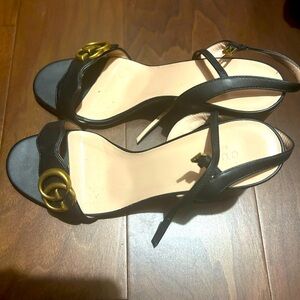 Gucci Marmont block heels